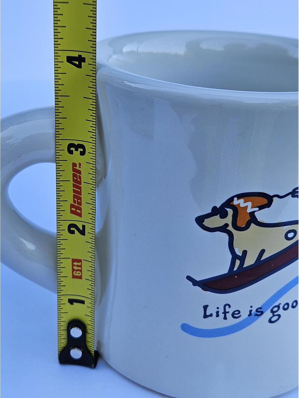 Life is Good Ceramic Mug – Dog in Sled - "Do what you like Like what you do" 1 - Picture 6 of 9